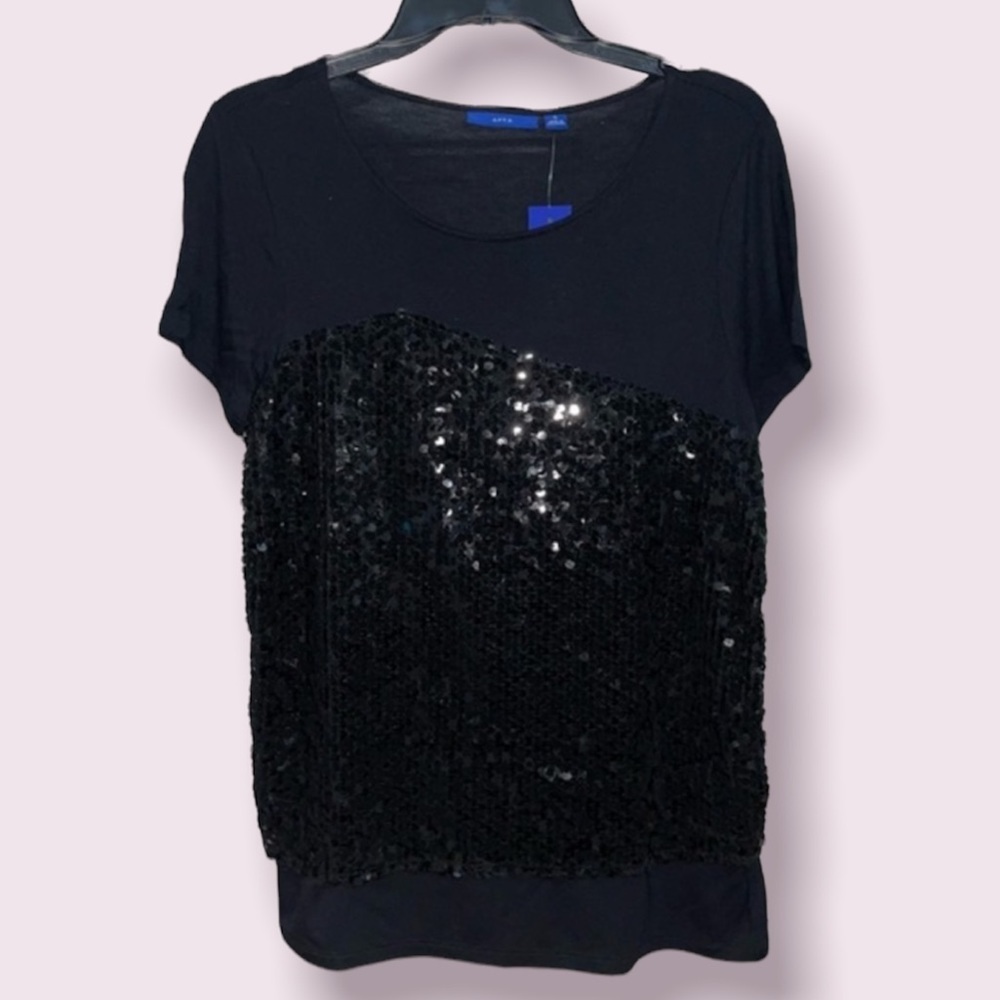 Nwt apt 9 sequin dress short sleeves top